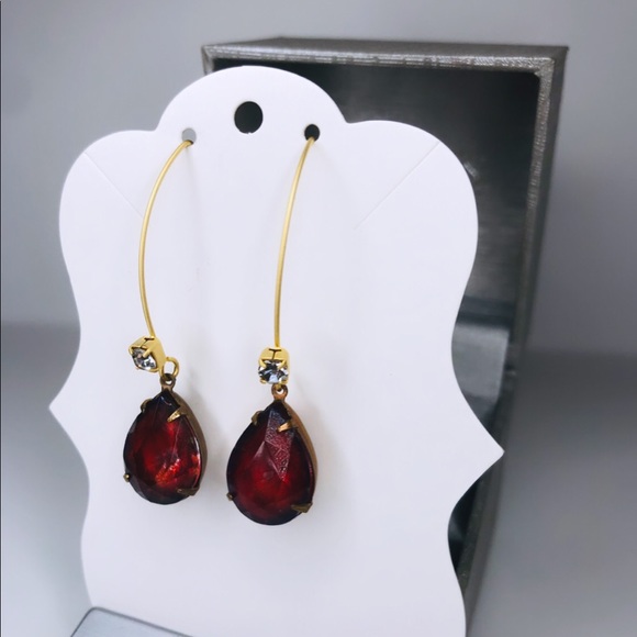 ♡ 2 for 20$ ♡ Ruby Statement Earrings - Picture 3 of 4